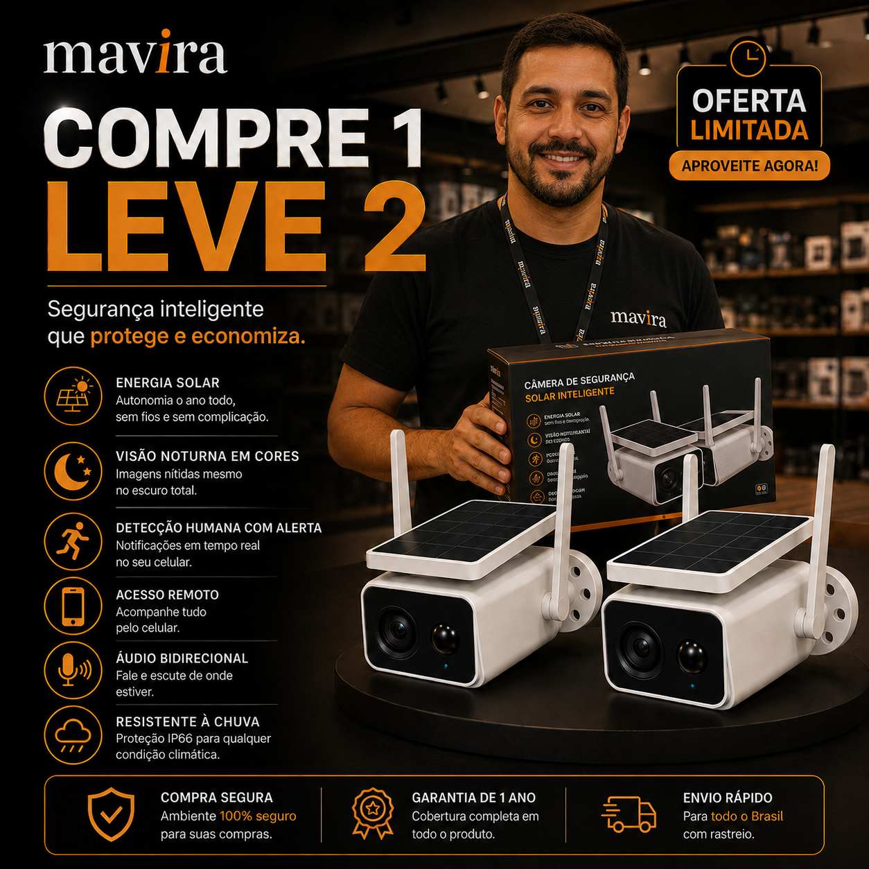 EagleView Solar  — Monitoramento Inteligente 24H Sem Fios