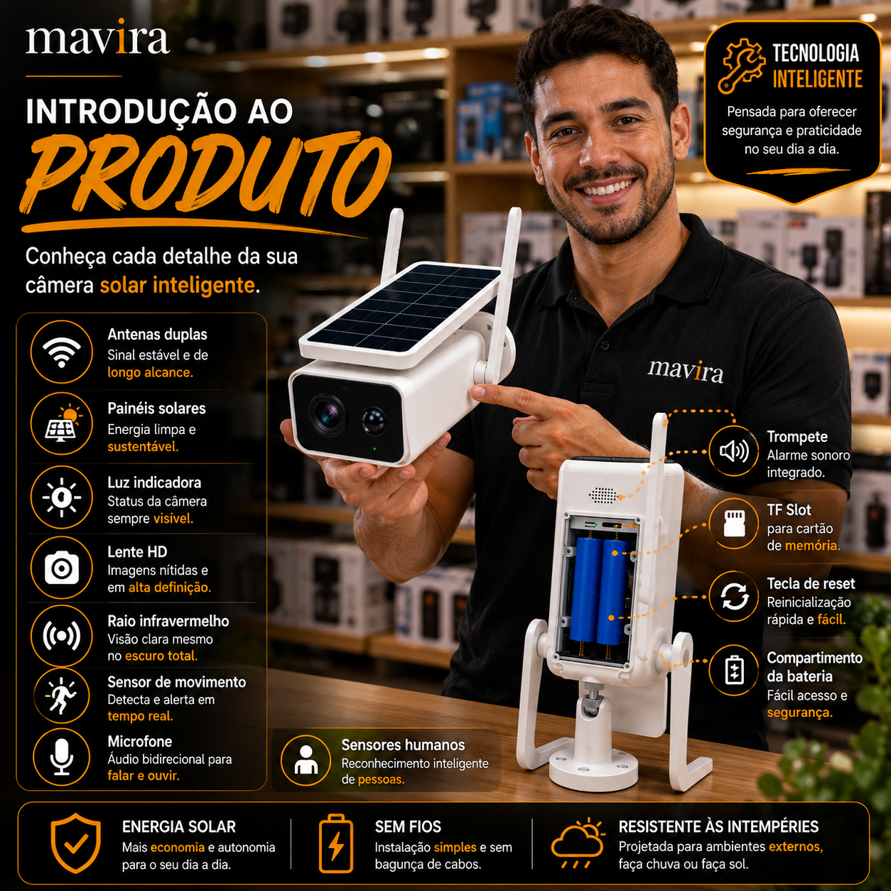 EagleView Solar  — Monitoramento Inteligente 24H Sem Fios